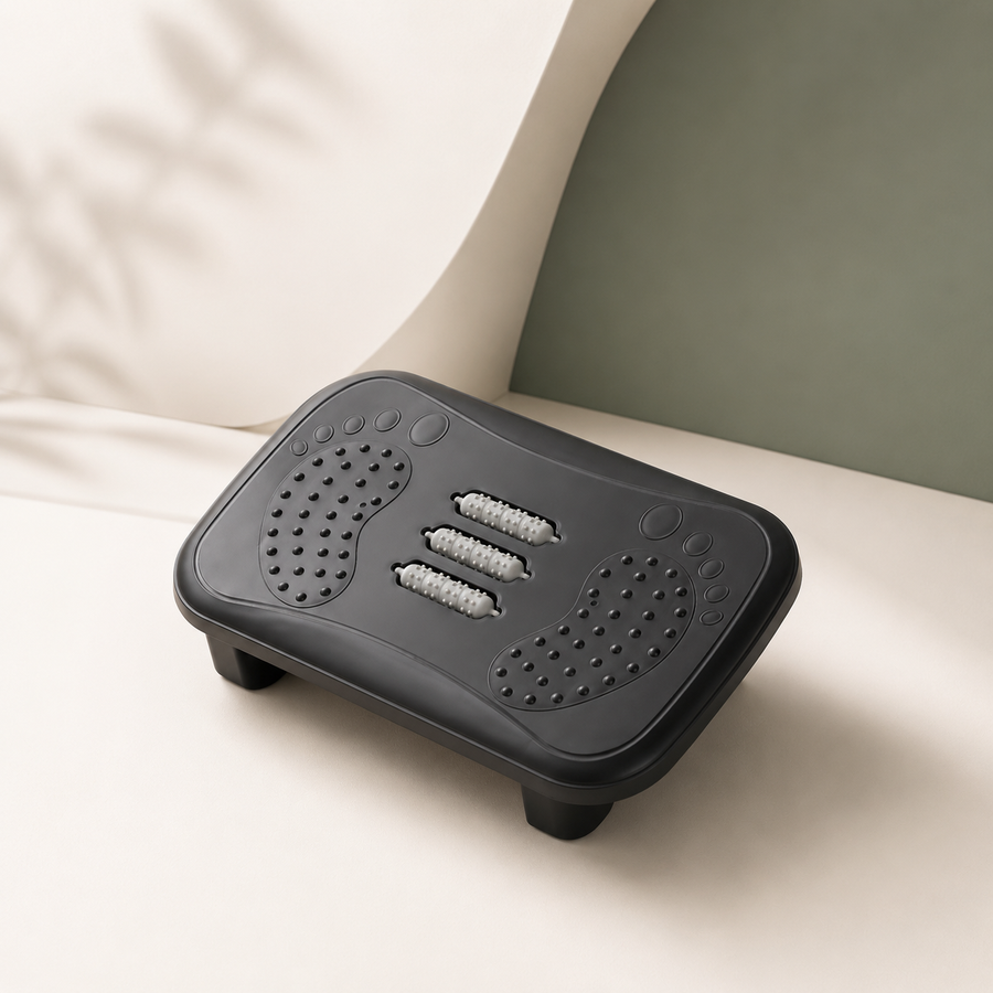 Repose-Pieds Ergonomique de Bureau avec Rouleaux de Massage