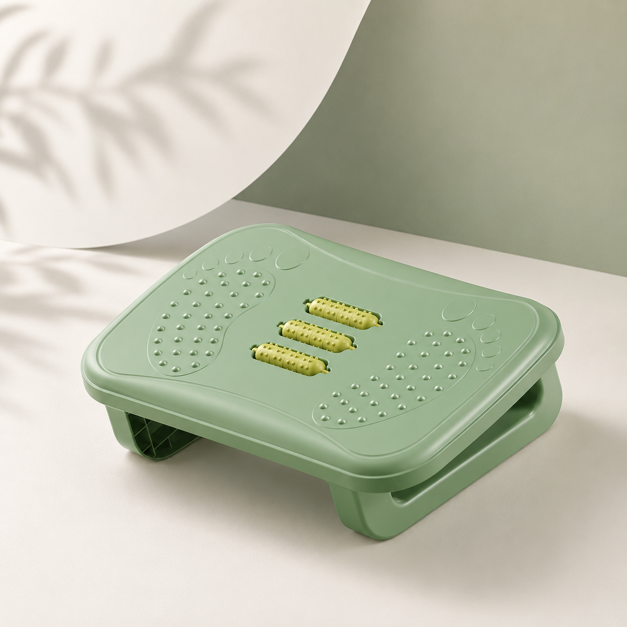 Repose-Pieds Ergonomique de Bureau avec Rouleaux de Massage