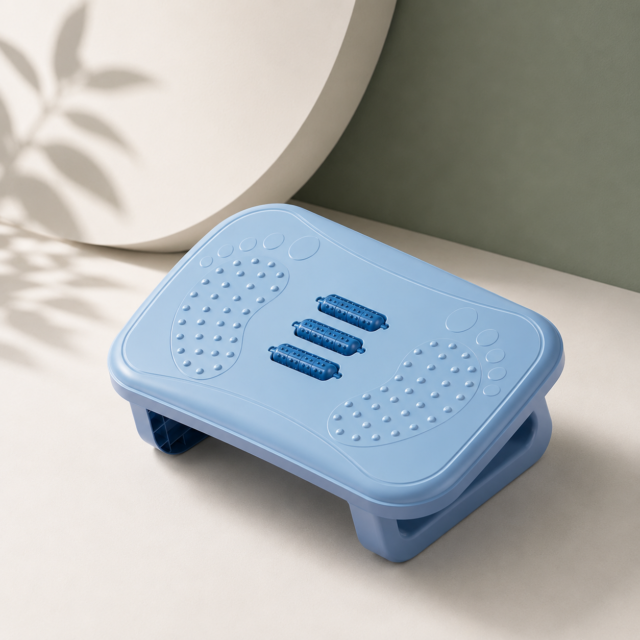 Repose-Pieds Ergonomique de Bureau avec Rouleaux de Massage