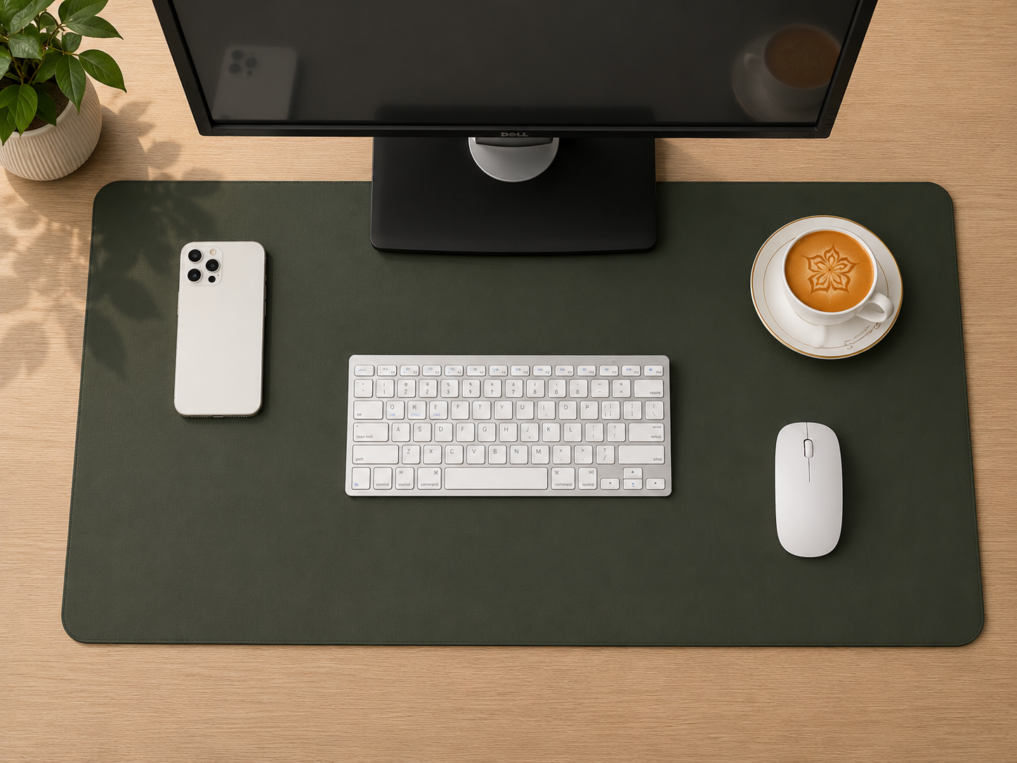 Tapis de Bureau XL en Cuir PU – Imperméable & Antidérapant