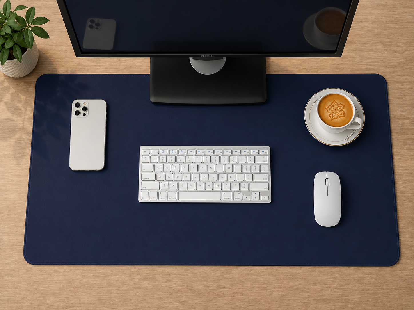Tapis de Bureau XL en Cuir PU – Imperméable & Antidérapant