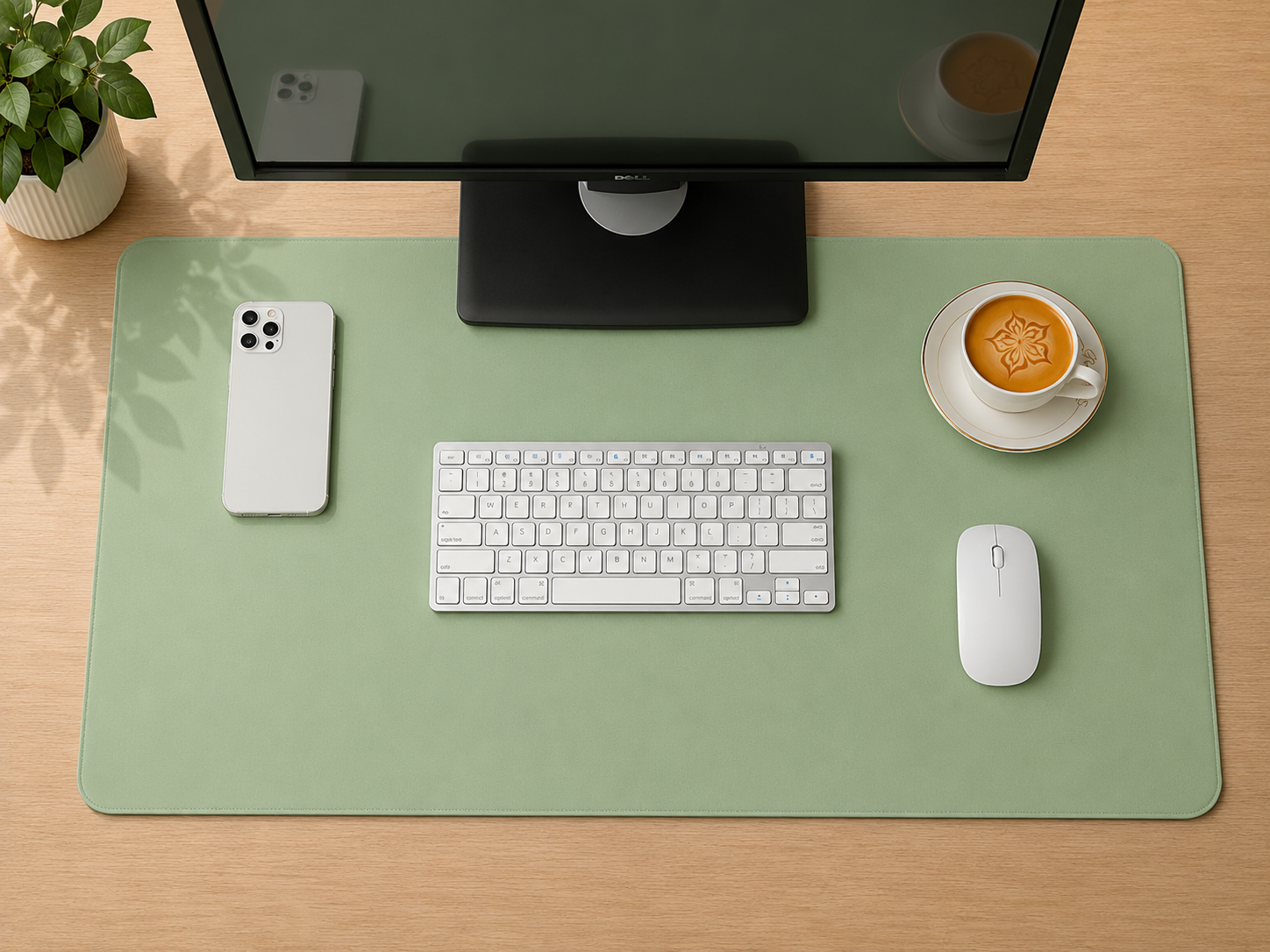 Tapis de Bureau XL en Cuir PU – Imperméable & Antidérapant